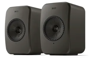 KEF LSX II LT Wireless Bookshelf Speakers (pair) in Graphite Gray