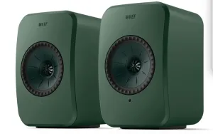 KEF LSX II LT Wireless Bookshelf Speakers (pair) in Sage Green