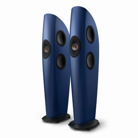 KEF Blade One Meta Floorstanding Speaker - Pair (Frosted Blue /Bronze)