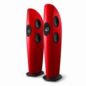 KEF Blade One Meta Floorstanding Speaker - Pair (Racing Red/Grey)