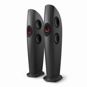 KEF Blade Two Meta Floorstanding Speaker - Pair (Charcoal Grey/Red)