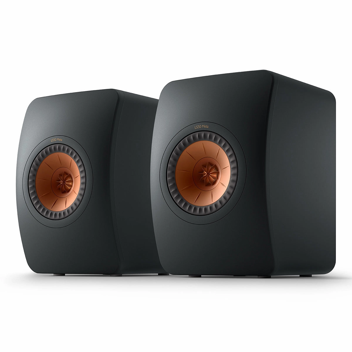 KEF LS50 Meta Monitor Bookshelf Speakers - Pair (Carbon Black)