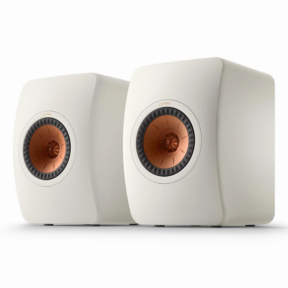 KEF LS50 Meta Monitor Bookshelf Speakers - Pair (Mineral White)