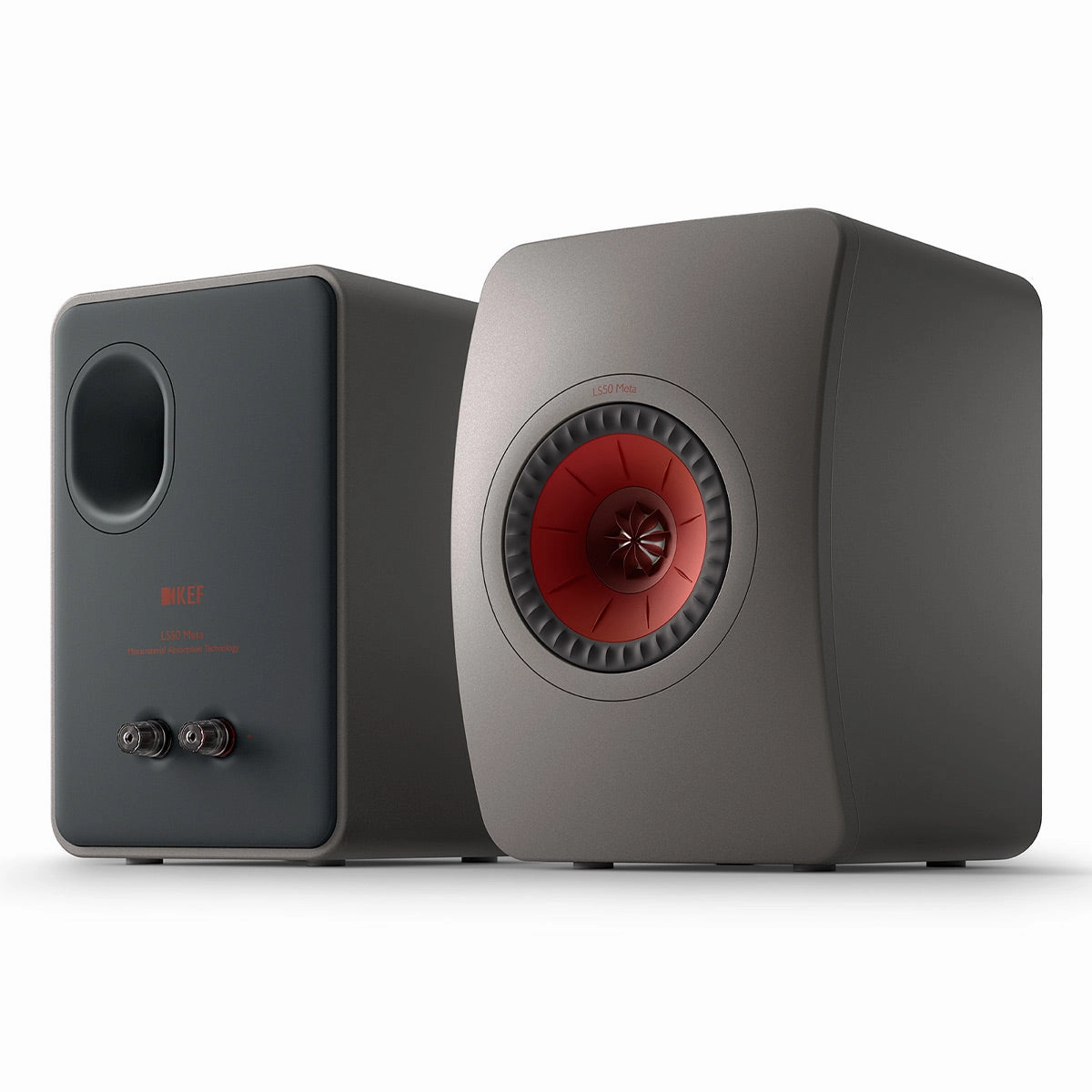 KEF LS50 Meta Monitor Bookshelf Speakers - Pair (Titanium)