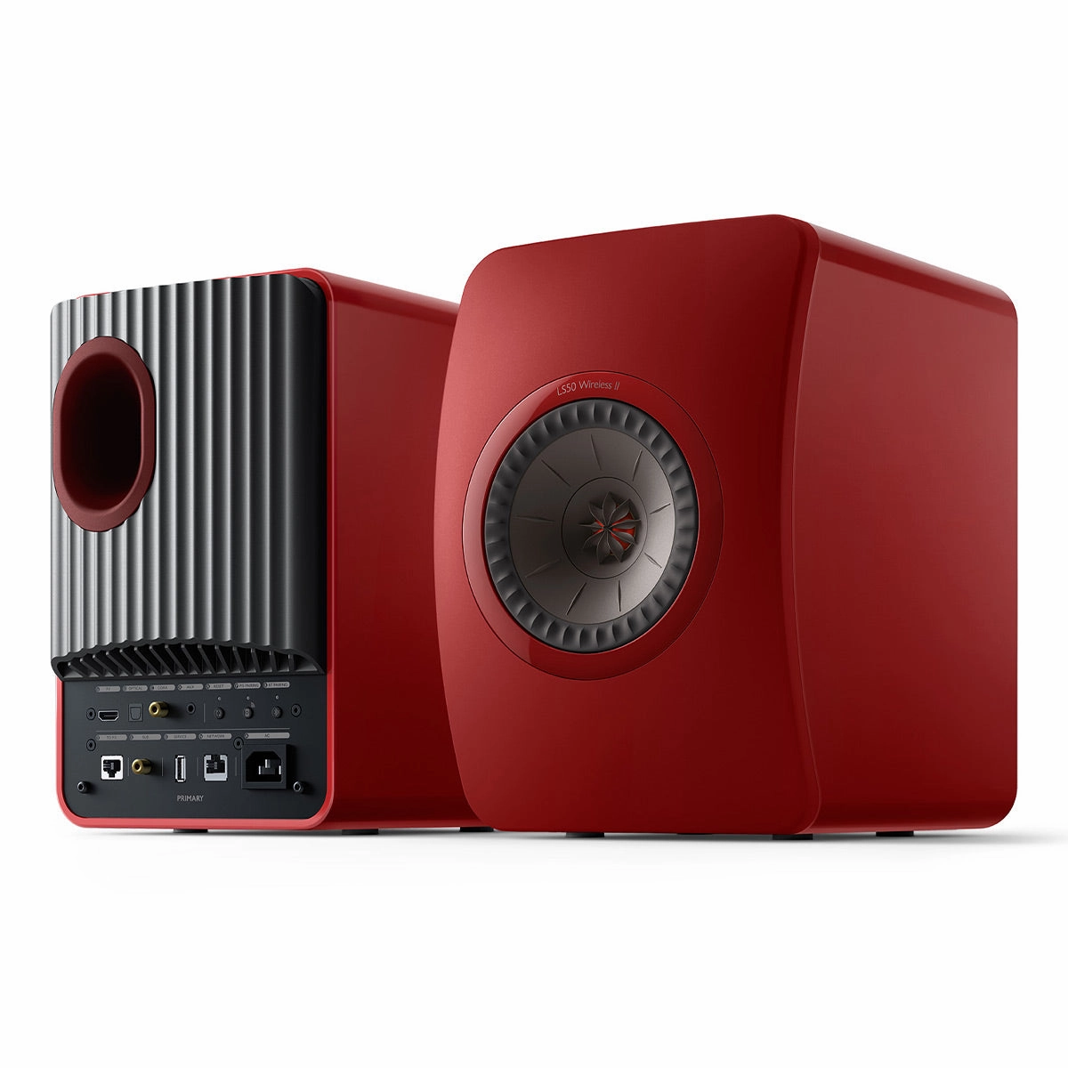 KEF LS50 Wireless II Music System - Pair (Crimson Red Special Edition)