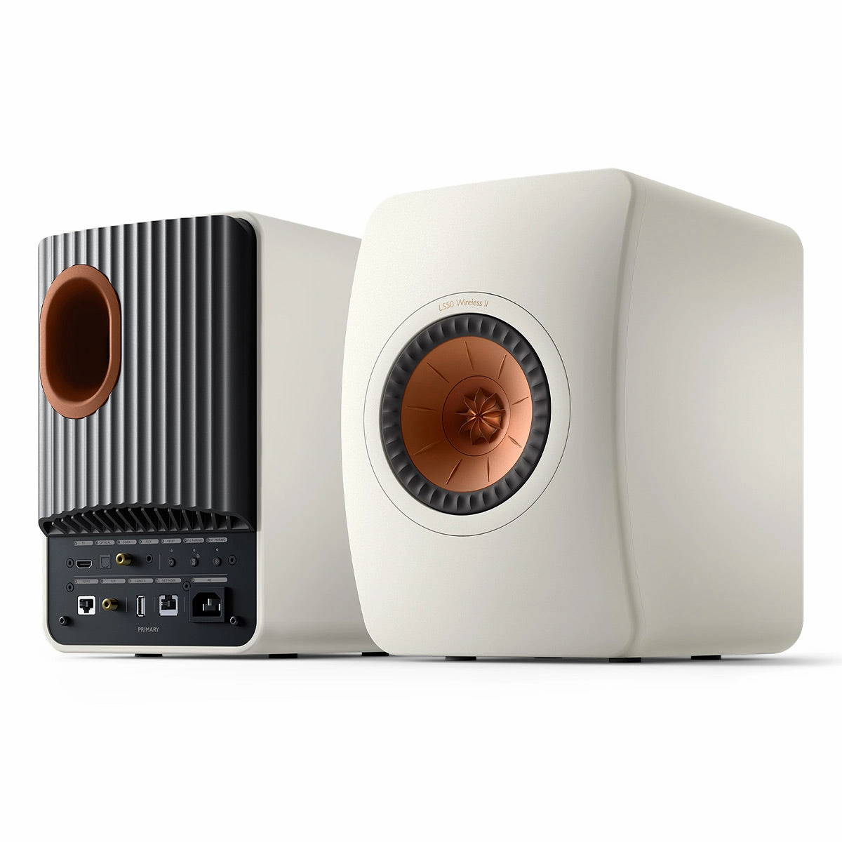 KEF LS50 Wireless II Music System - Pair (Mineral White)
