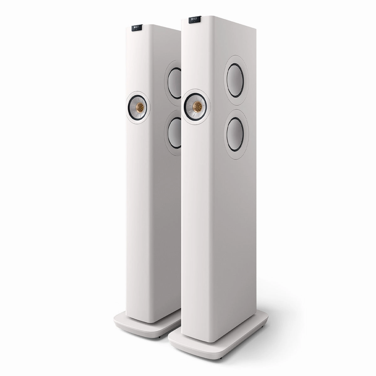 KEF LS60W Wireless Floorstanding Speakers - Pair (Mineral White)