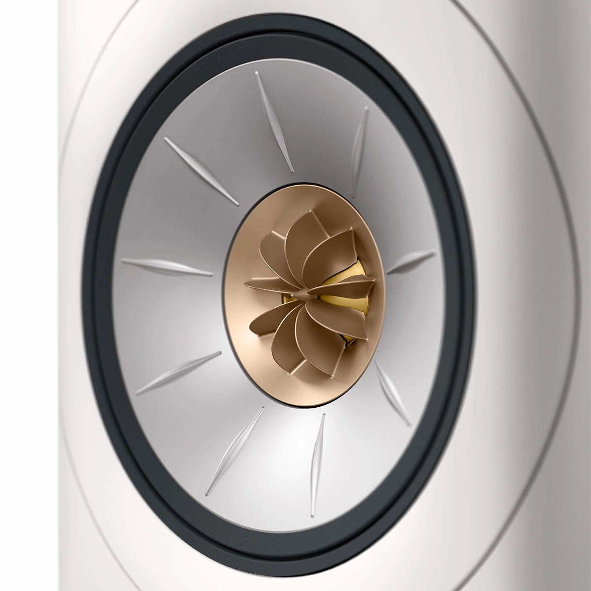 KEF LS60W Wireless Floorstanding Speakers - Pair (Mineral White)