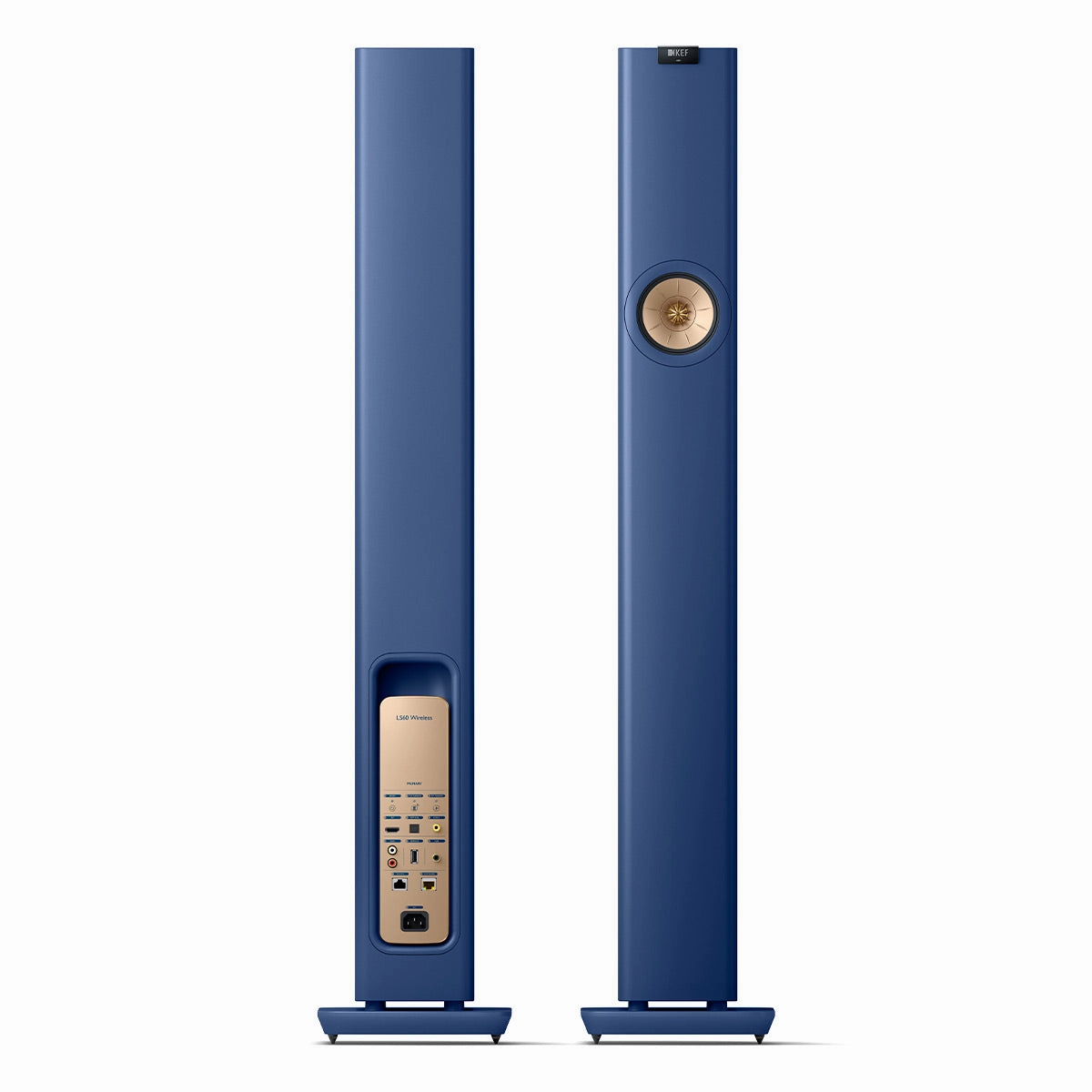 KEF LS60W Wireless Floorstanding Speakers - Pair (Royal Blue)