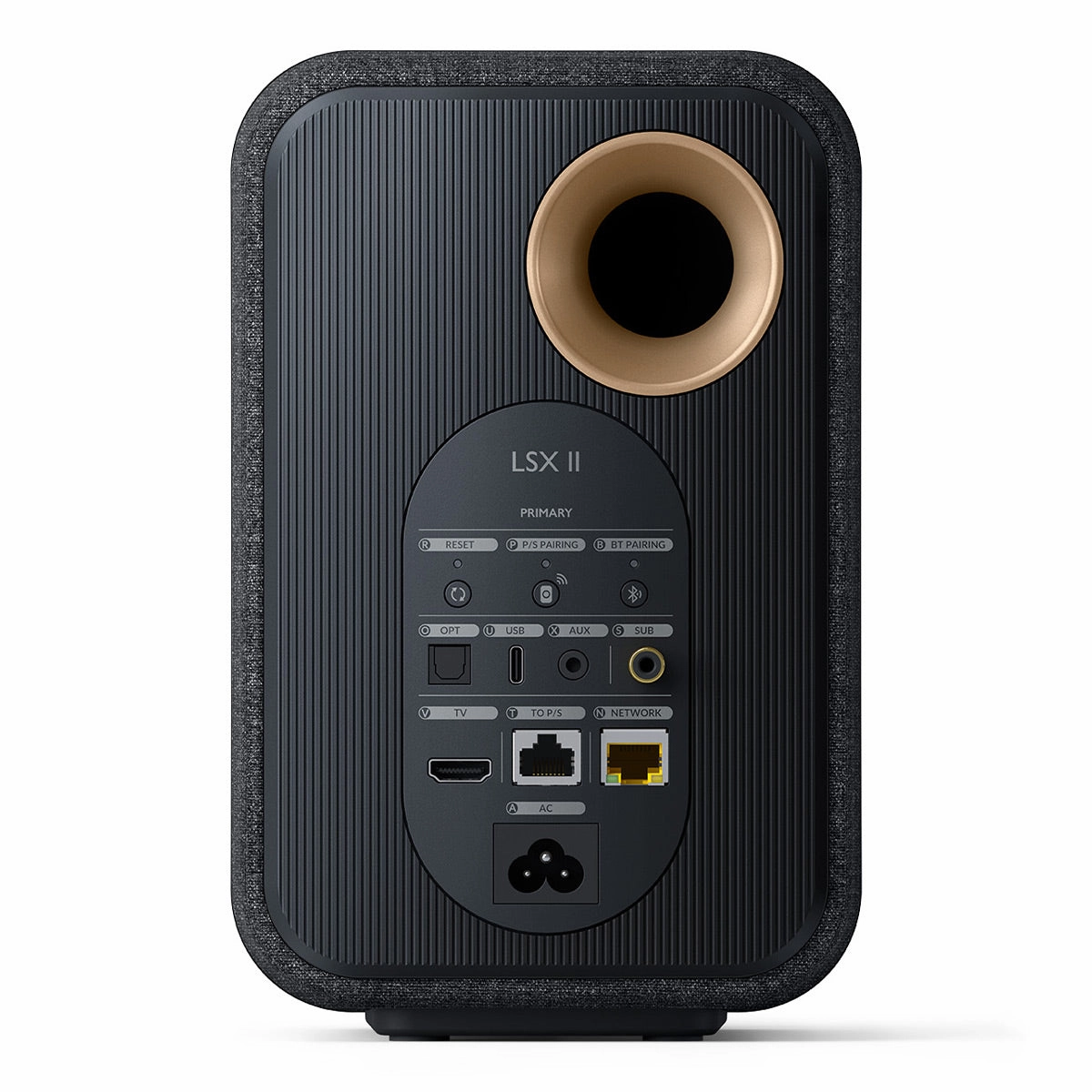 KEF LSX II Bookshelf Speakers - Pair (Black)