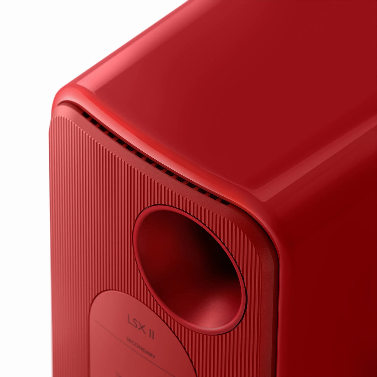 KEF LSX II Bookshelf Speakers - Pair (Lava Red)
