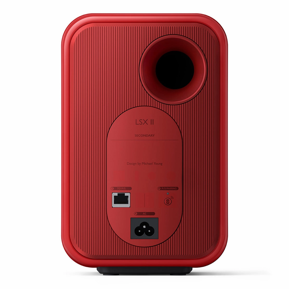 KEF LSX II Bookshelf Speakers - Pair (Lava Red)