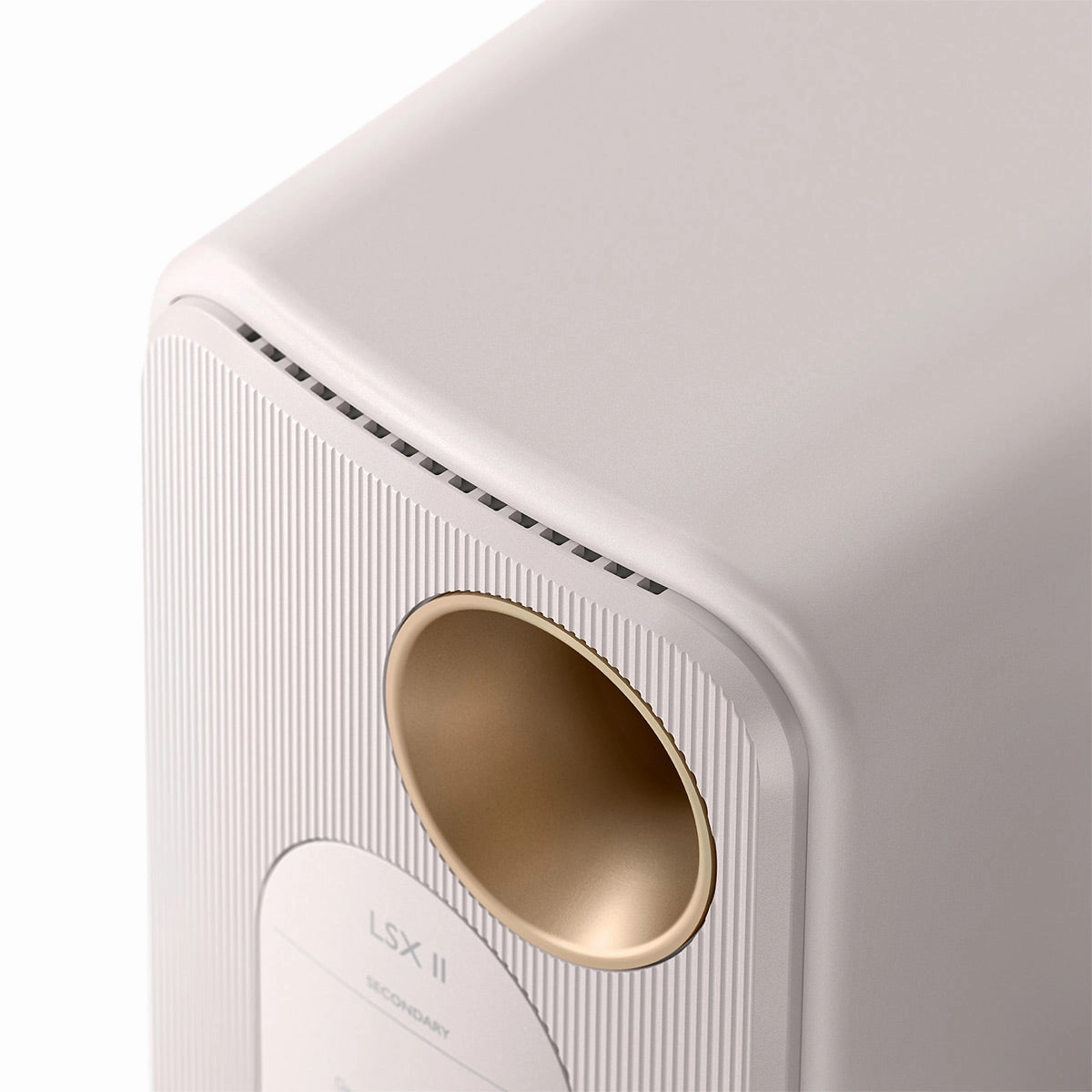 KEF LSX II Bookshelf Speakers - Pair (Mineral White)