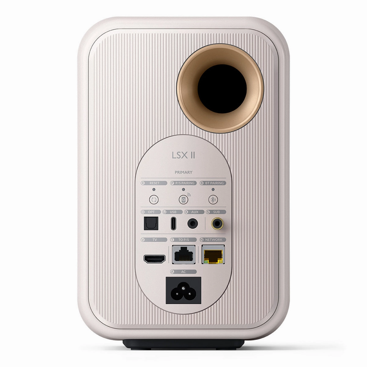KEF LSX II Bookshelf Speakers - Pair (Mineral White)