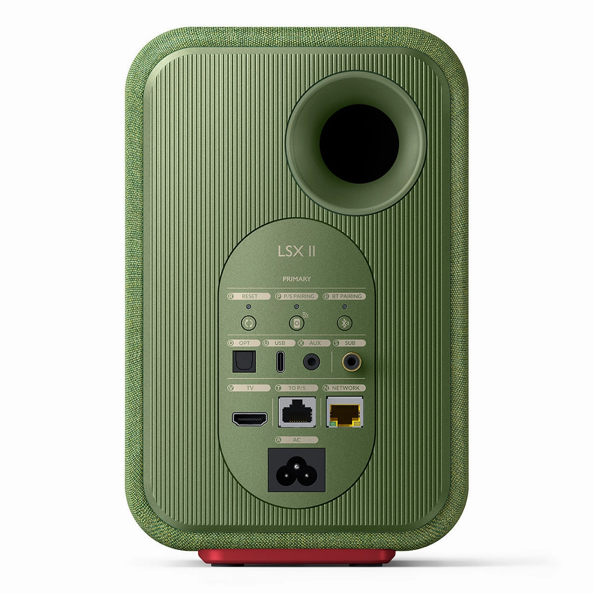 KEF LSX II Bookshelf Speakers - Pair (Olive Green)