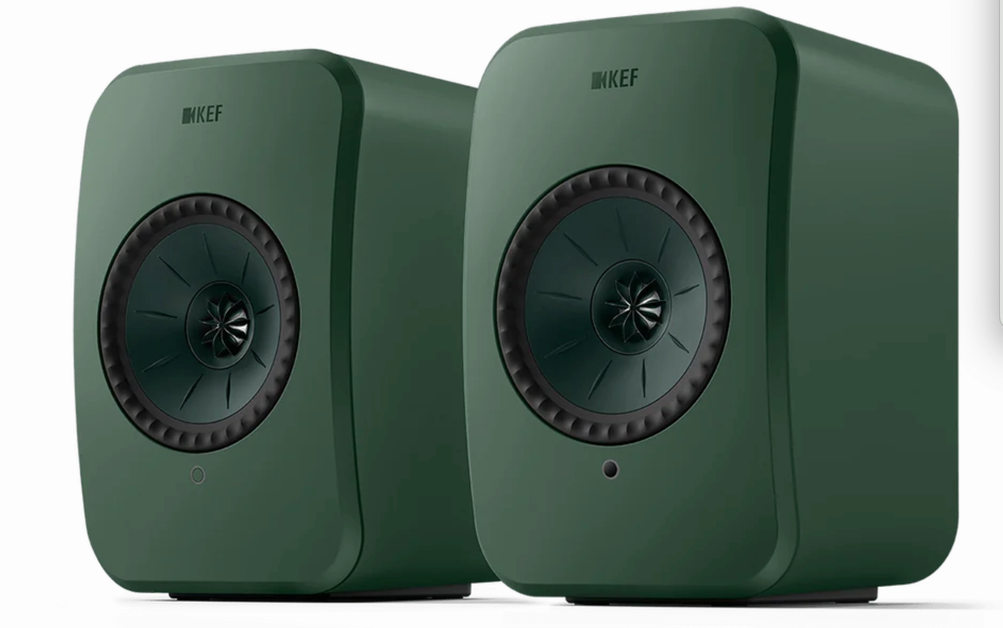 KEF LSX II LT Wireless Bookshelf Speakers (pair) in Sage Green