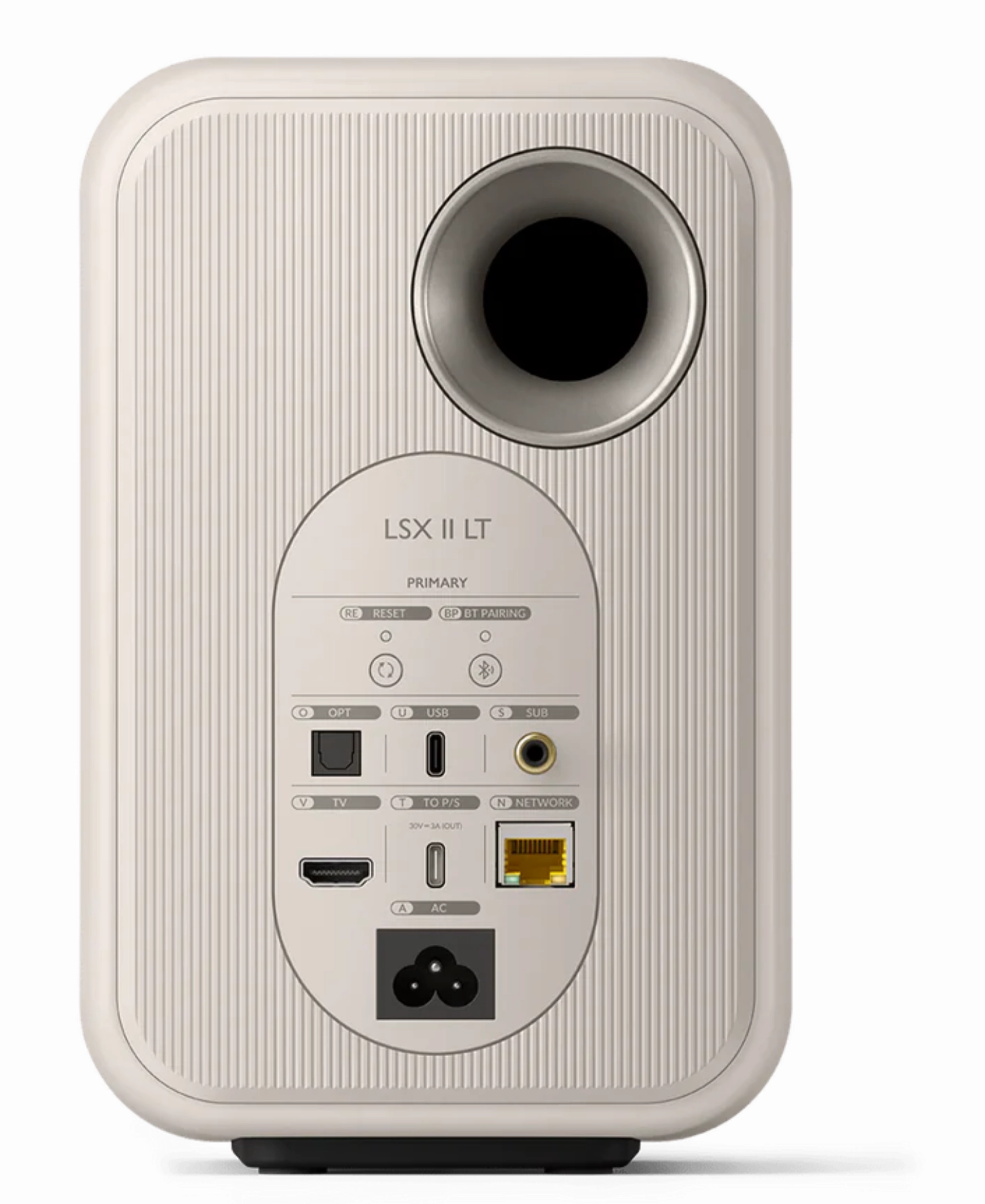 KEF LSX II LT Wireless Bookshelf Speakers (pair) in Stone White