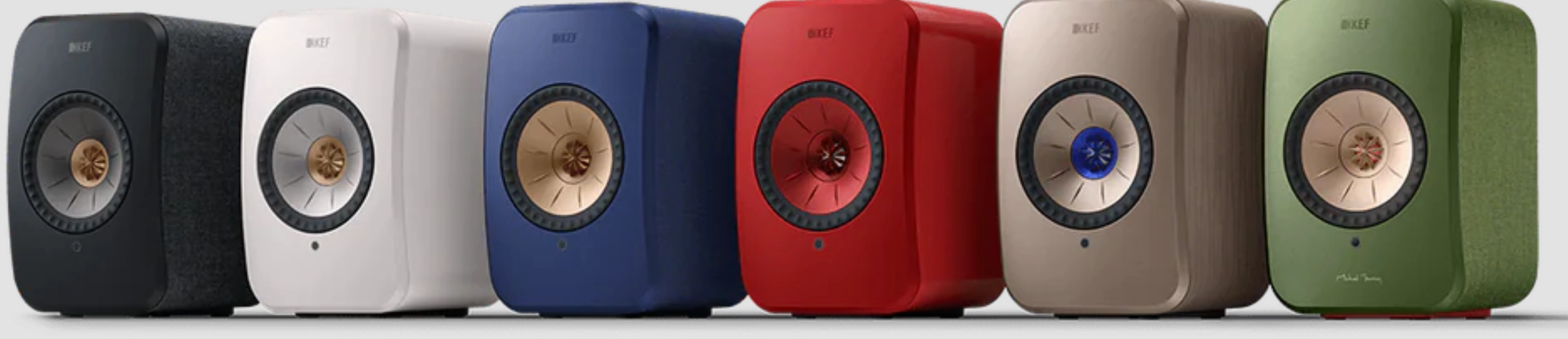 KEF LSX II Wireless Powered Bookshelf Speakers (pair) in Cobalt Blue