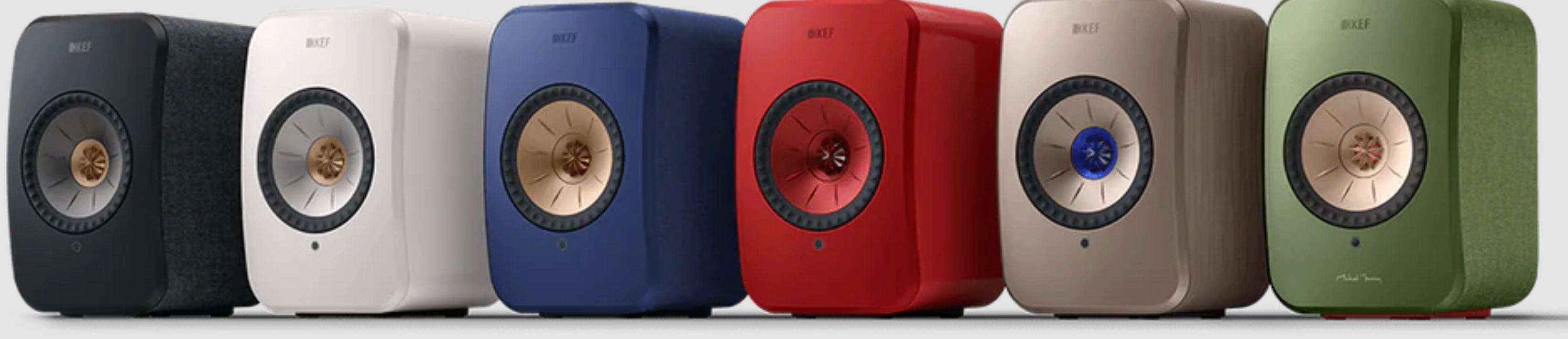 KEF LSX II Wireless Powered Bookshelf Speakers (pair) in Soundwave