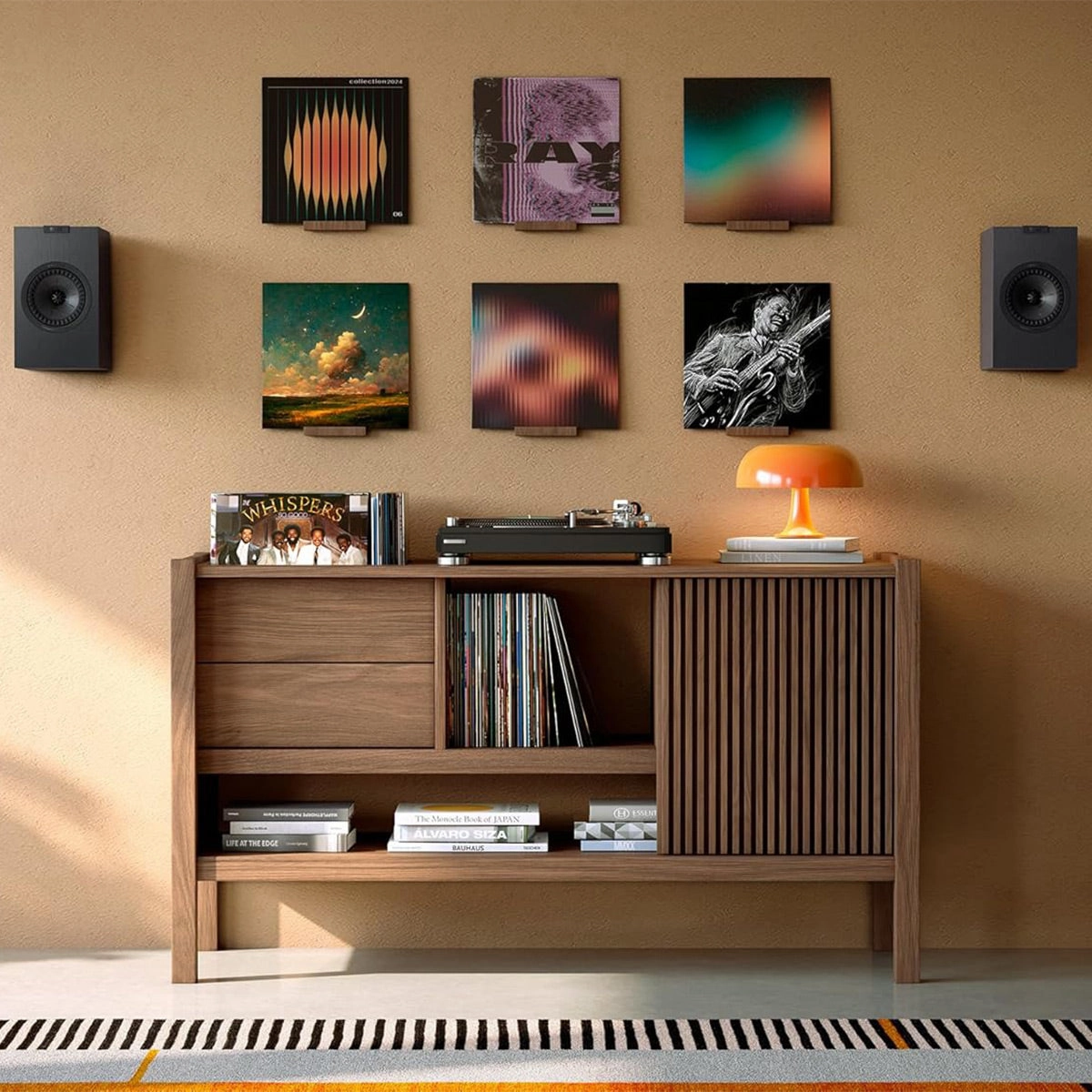KEF Q1 Meta Bookshelf with Grille - Pair (Black)