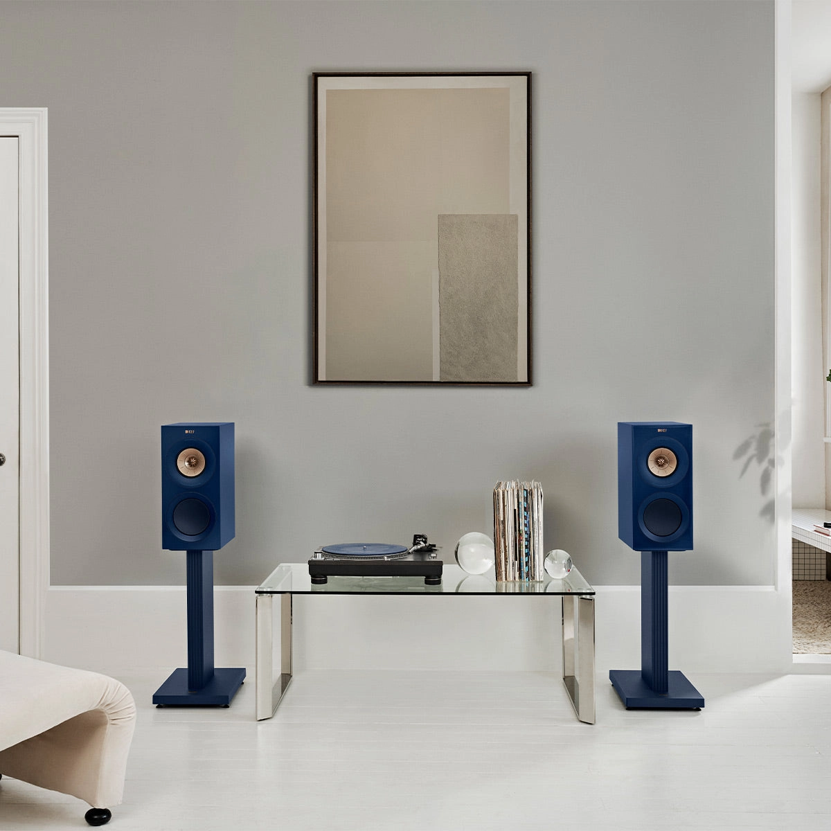 KEF R3 Meta Bookshelf Speaker - Pair (Gloss Indigo Limited Edition)