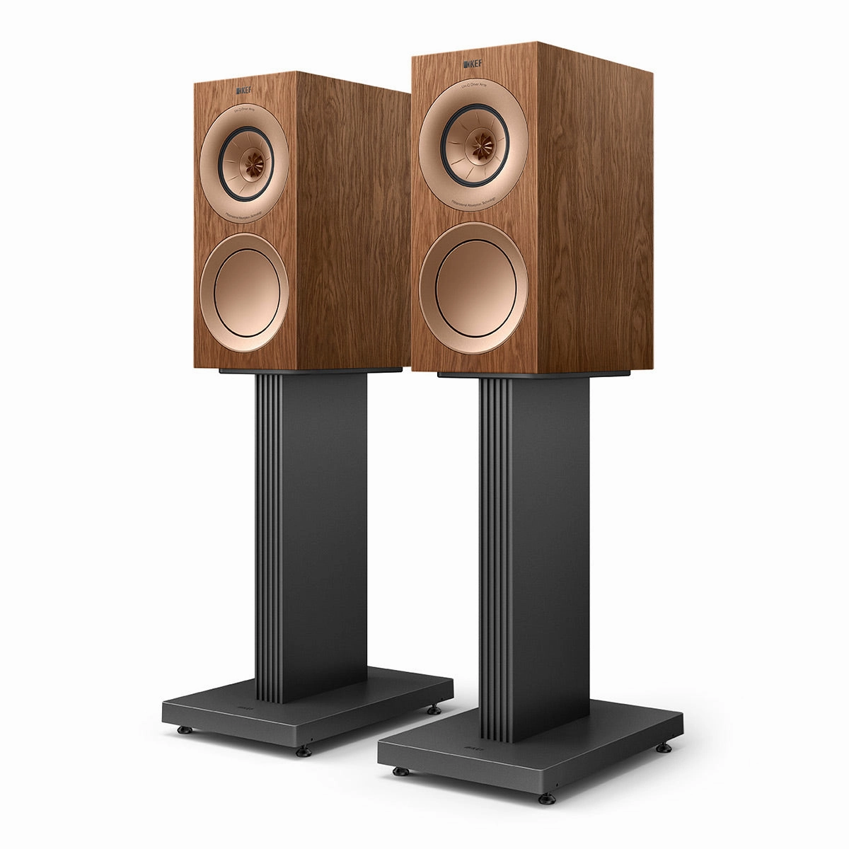 KEF R3 Meta Bookshelf Speaker - Pair (Walnut)