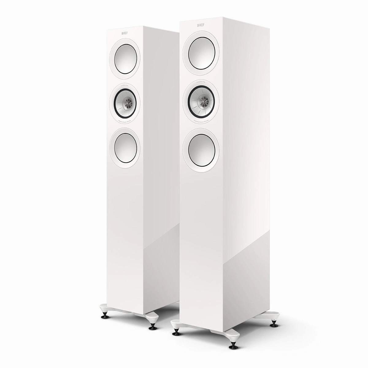 KEF R5 Meta Floorstanding Speaker - Pair (Gloss White)