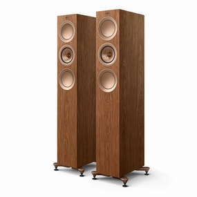 KEF R5 Meta Floorstanding Speaker - Pair (Walnut)