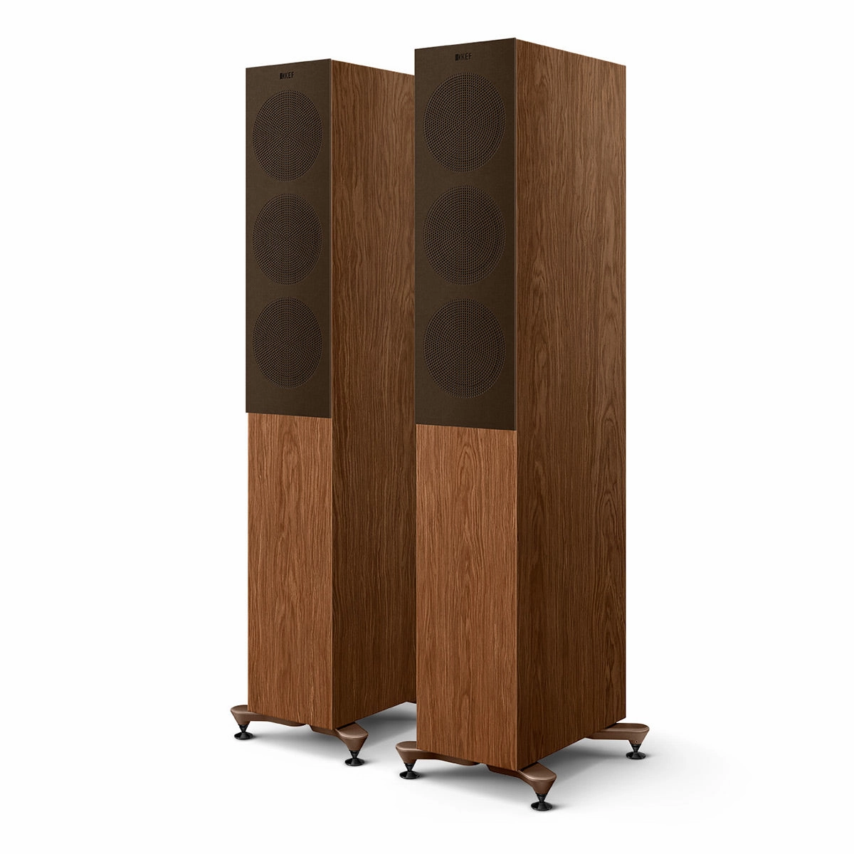 KEF R5 Meta Floorstanding Speaker - Pair (Walnut)