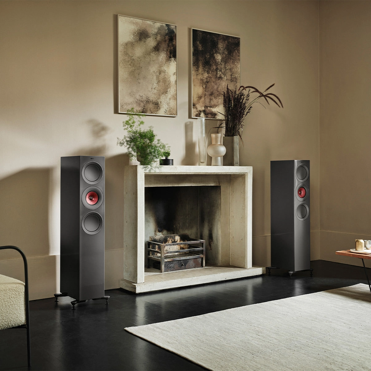 KEF R7 Meta Floorstanding Speaker - Each (Gloss Titanium Limited Edition)