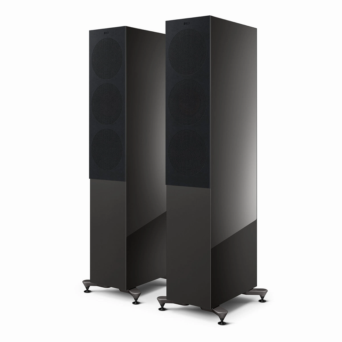 KEF R7 Meta Floorstanding Speaker - Each (Gloss Titanium Limited Edition)