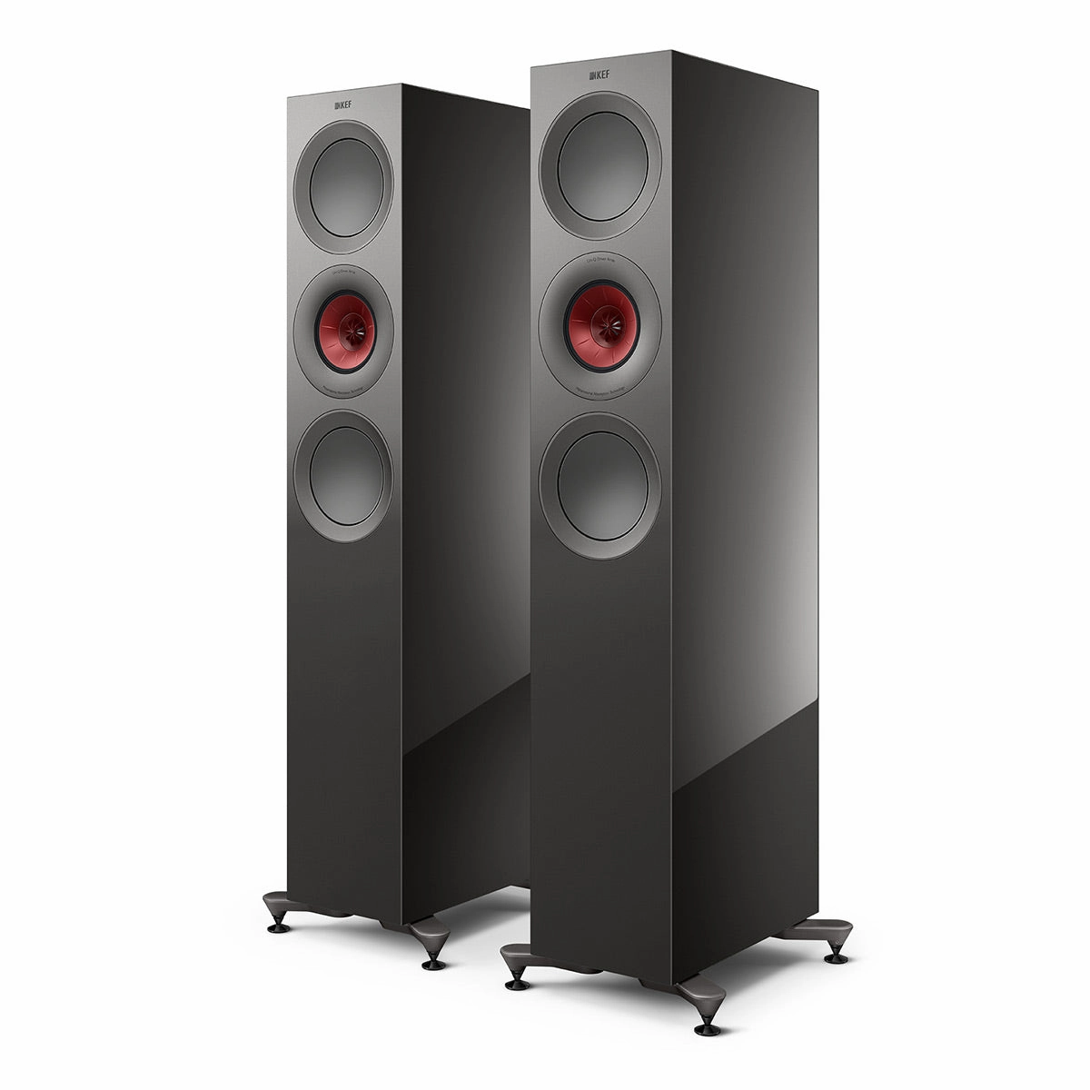 KEF R7 Meta Floorstanding Speaker - Each (Gloss Titanium Limited Edition)