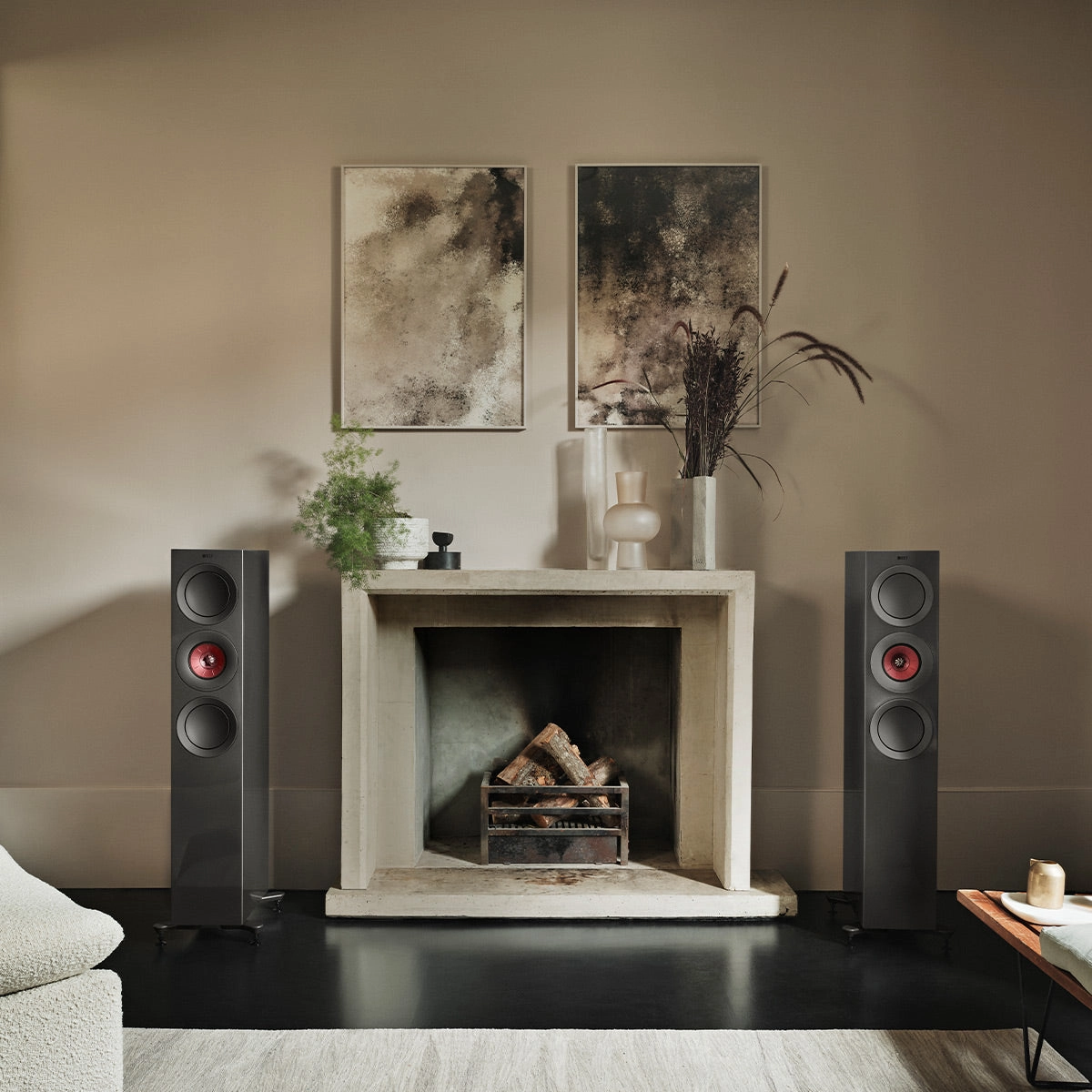 KEF R7 Meta Floorstanding Speaker - Each (Gloss Titanium Limited Edition)