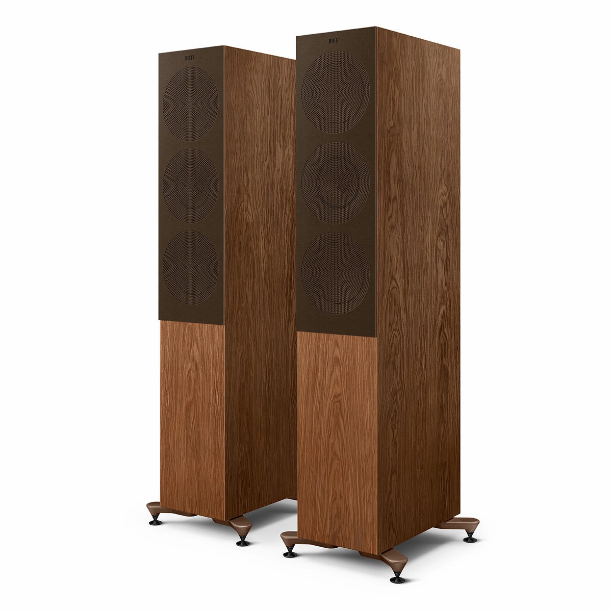 KEF R7 Meta Floorstanding Speaker - Each (Walnut)