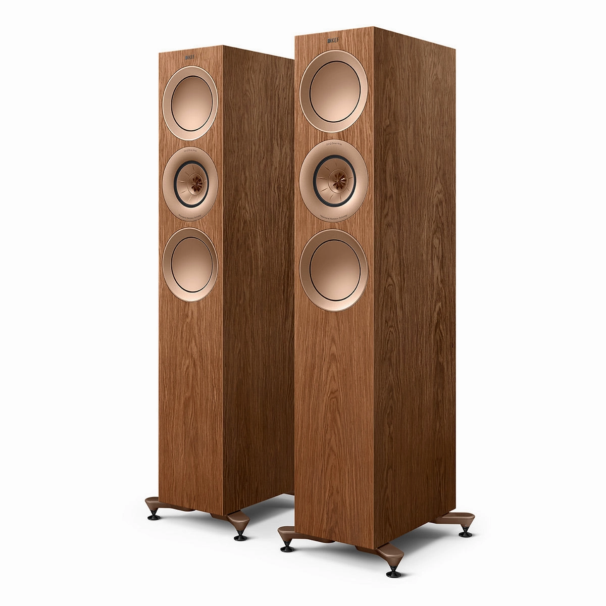 KEF R7 Meta Floorstanding Speaker - Each (Walnut)