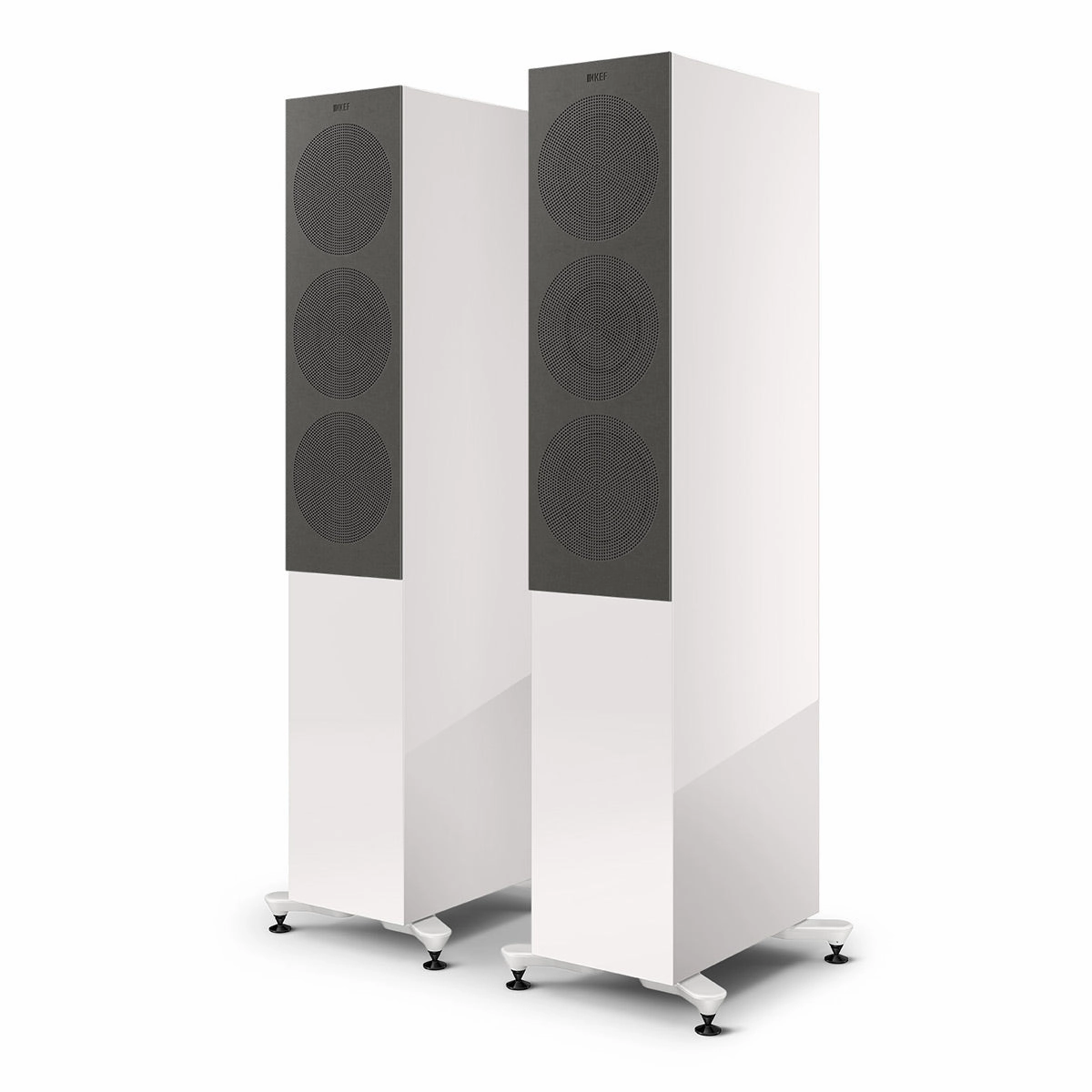 KEF R7 Meta Floorstanding Speaker - Pair (Gloss White)