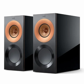 KEF Reference 1 Meta Bookshelf Speaker - Pair (High-Gloss Black/Copper)