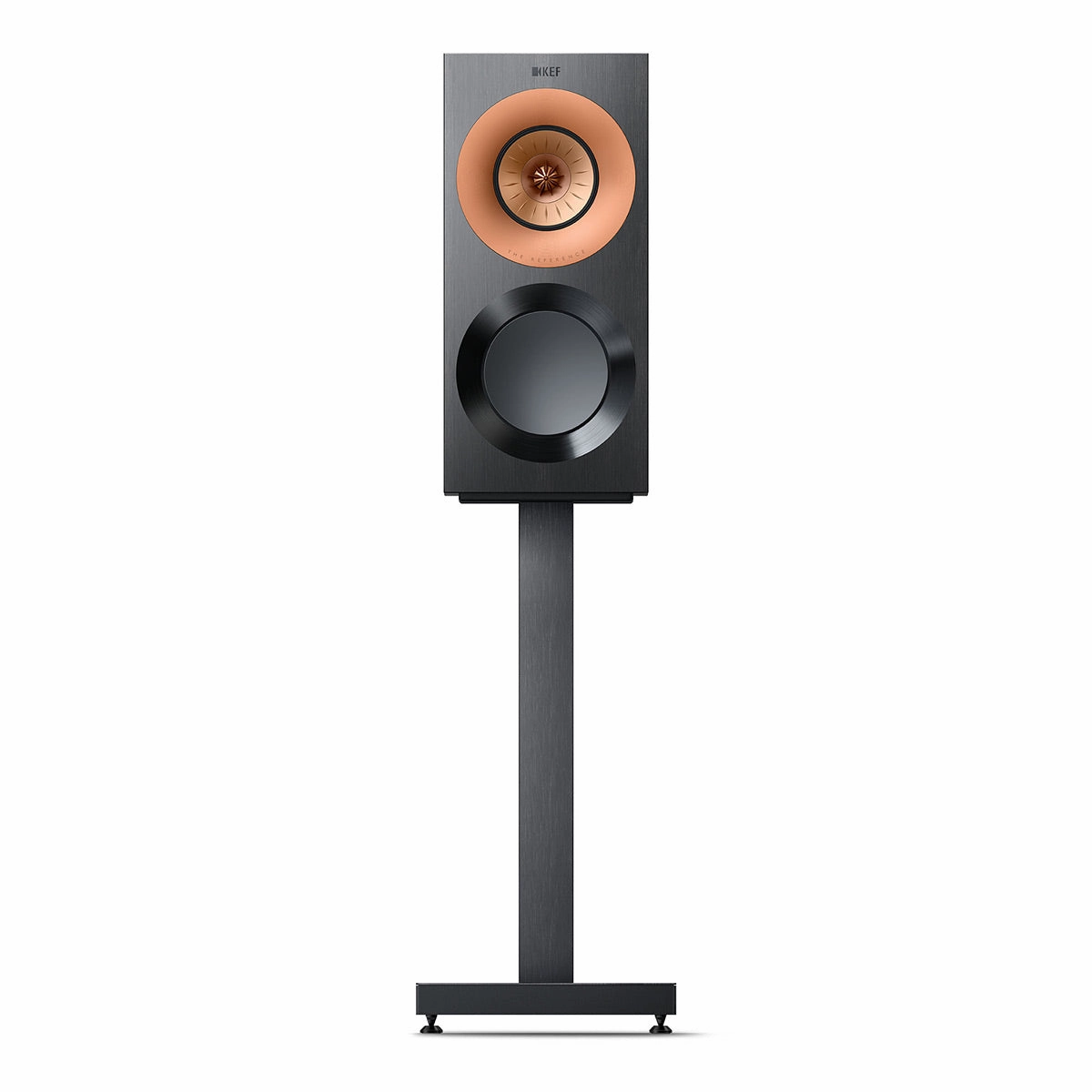 KEF Reference 1 Meta Bookshelf Speaker - Pair (High-Gloss Black/Copper)