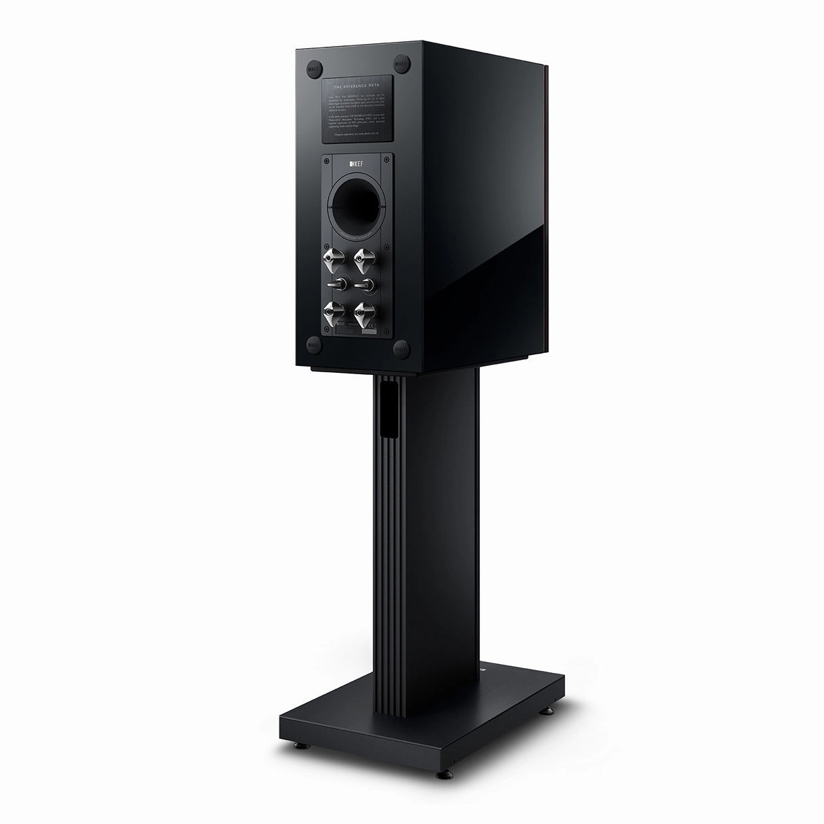 KEF Reference 1 Meta Bookshelf Speaker - Pair (High-Gloss Black/Copper)
