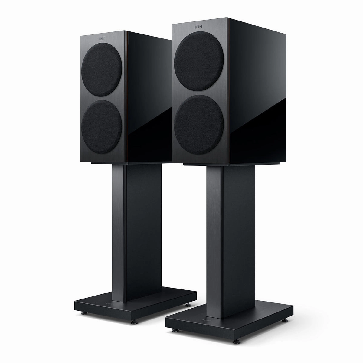 KEF Reference 1 Meta Bookshelf Speaker - Pair (High-Gloss Black/Copper)