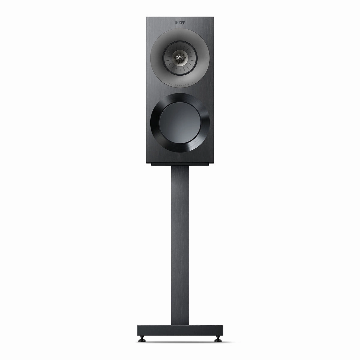 KEF Reference 1 Meta Bookshelf Speaker - Pair (High-Gloss Black/Grey)