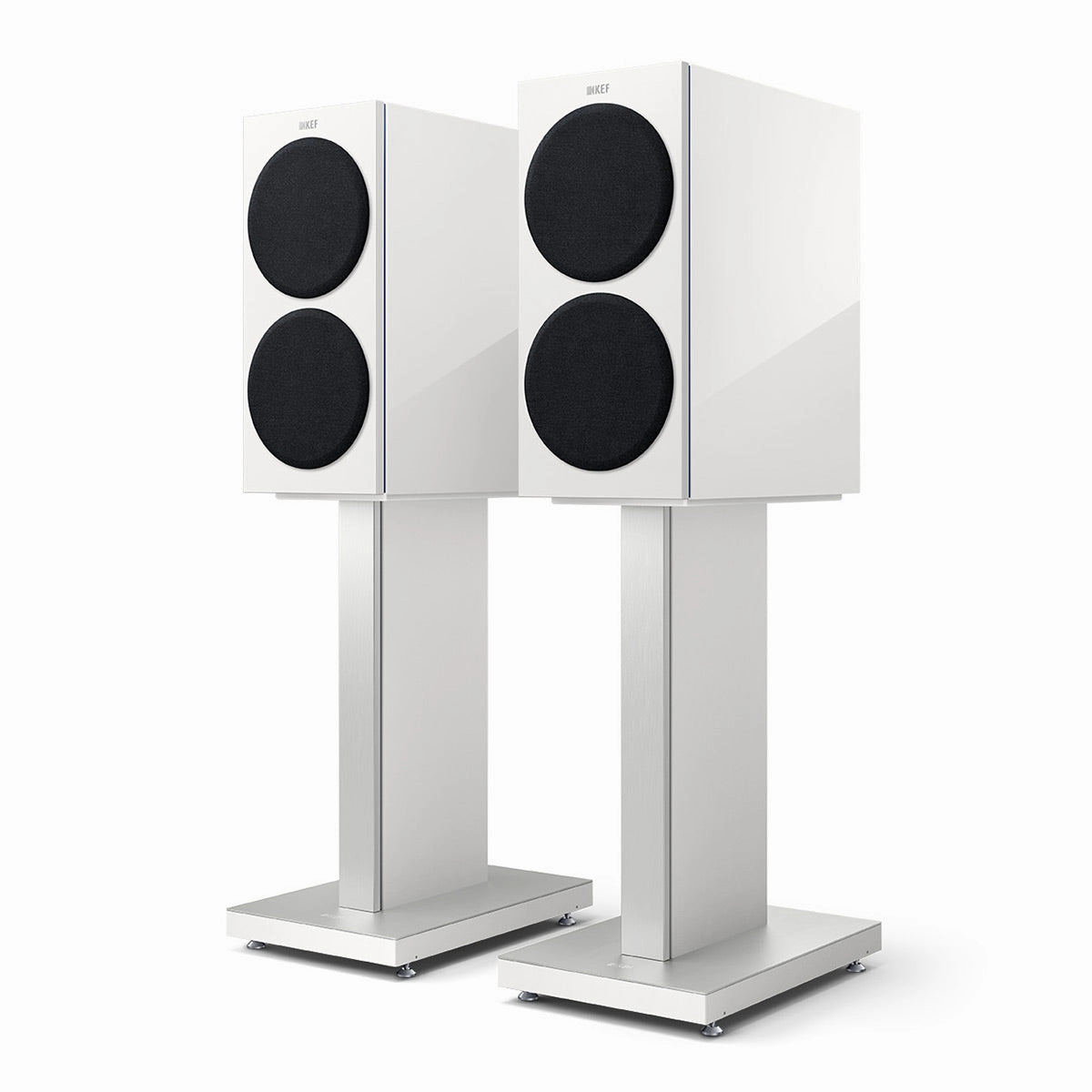 KEF Reference 1 Meta Bookshelf Speaker - Pair (High-Gloss White/Blue)