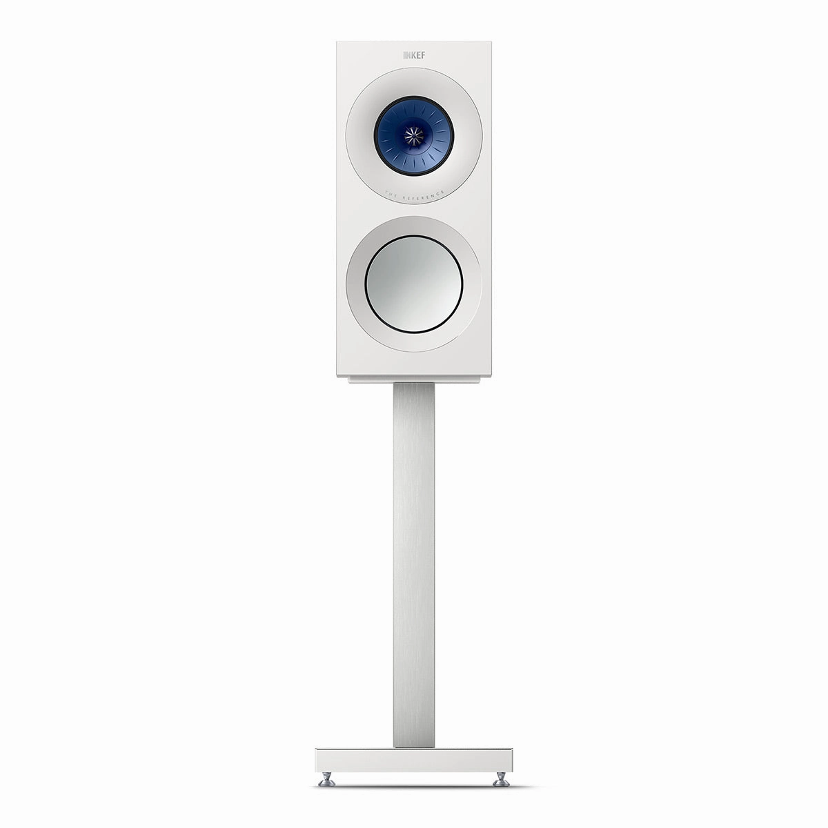 KEF Reference 1 Meta Bookshelf Speaker - Pair (High-Gloss White/Blue)