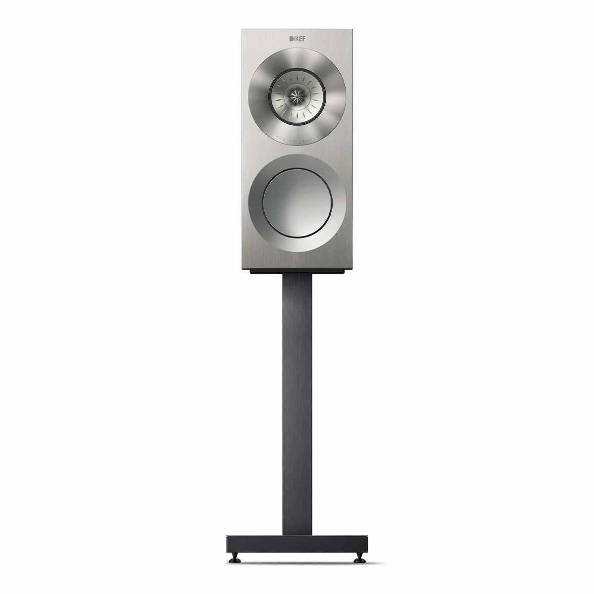 KEF Reference 1 Meta Bookshelf Speaker - Pair (Satin Walnut/Silver)