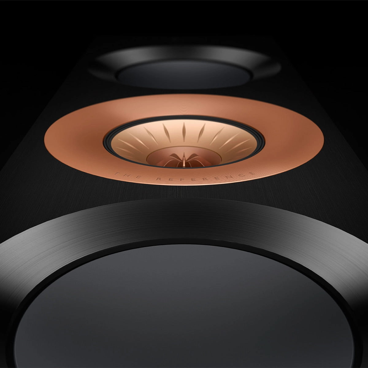 KEF Reference 3 Meta Floorstanding Speaker - Pair (High-Gloss Black/Copper)