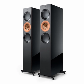 KEF Reference 3 Meta Floorstanding Speaker - Pair (High-Gloss Black/Copper)