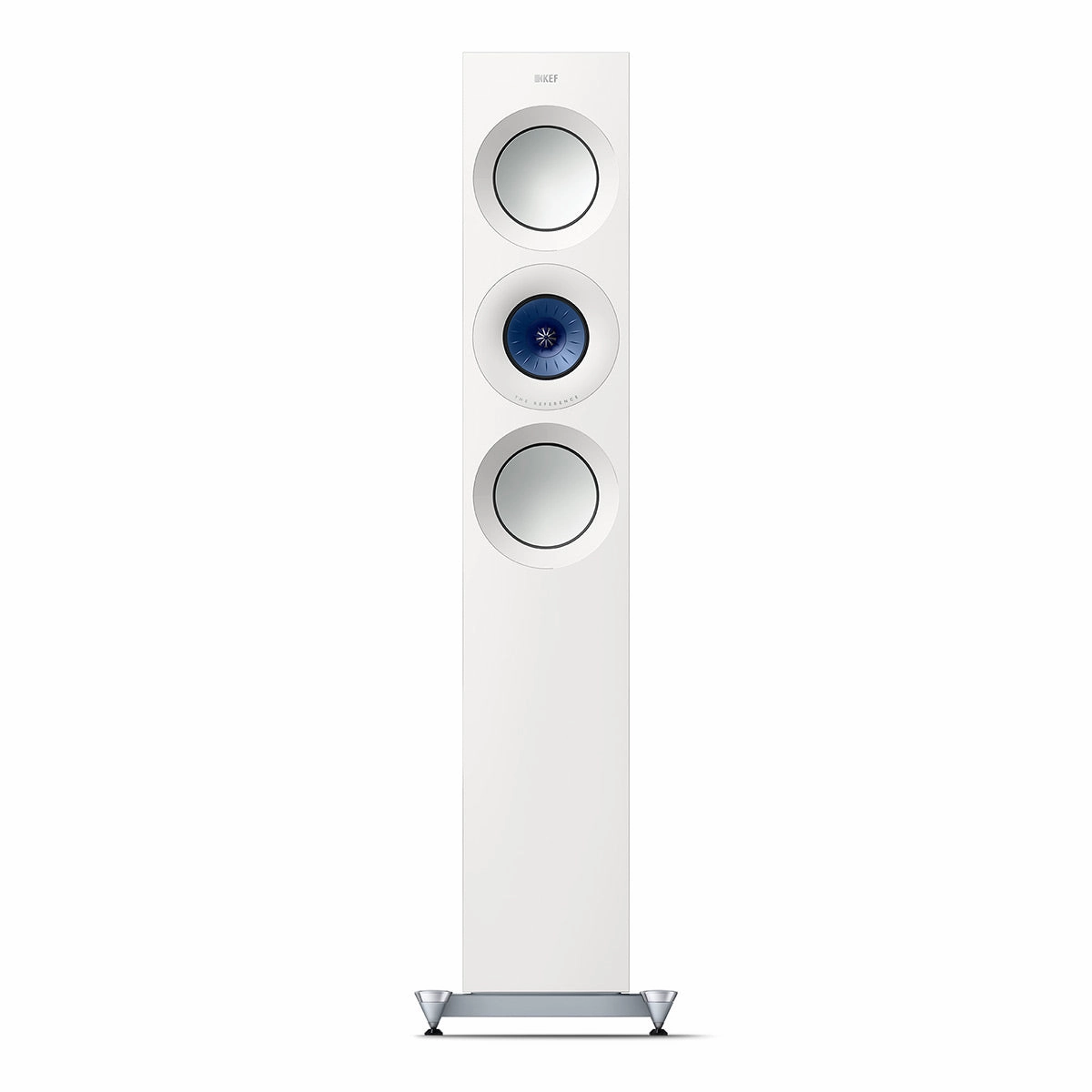 KEF Reference 3 Meta Floorstanding Speaker - Pair (High-Gloss White/Blue)
