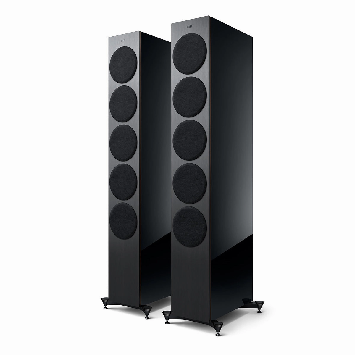 KEF Reference 5 Meta Floorstanding Speaker - Pair (High-Gloss Black/Copper)