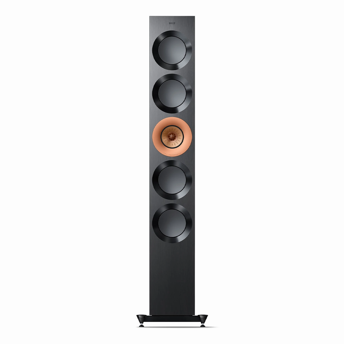 KEF Reference 5 Meta Floorstanding Speaker - Pair (High-Gloss Black/Copper)
