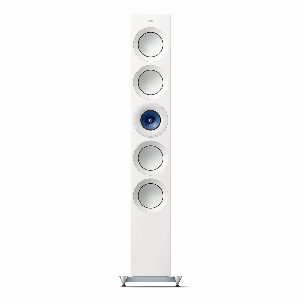KEF Reference 5 Meta Floorstanding Speaker - Pair (High-Gloss White/Blue)